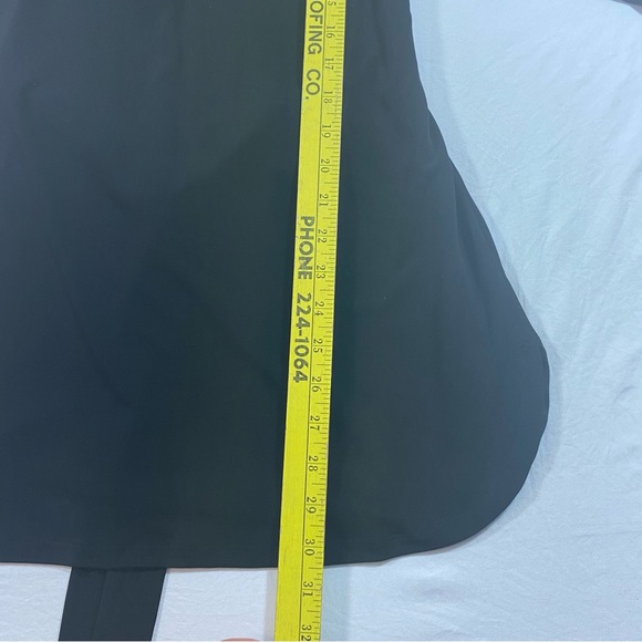 Calvin Klein Woman’s Tunic Top Button elbow length Sleeve Large size Black top - Picture 8 of 10